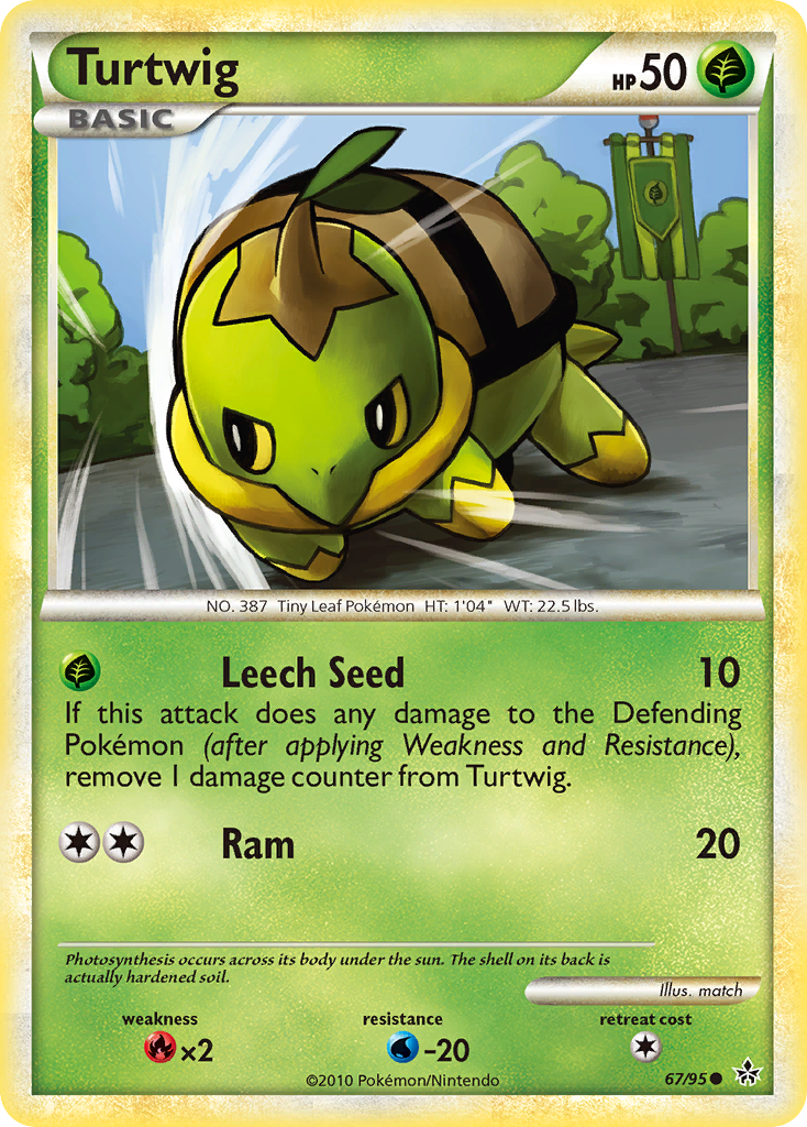 Turtwig (67/95) [HeartGold & SoulSilver: Unleashed] | Gear Gaming Fayetteville