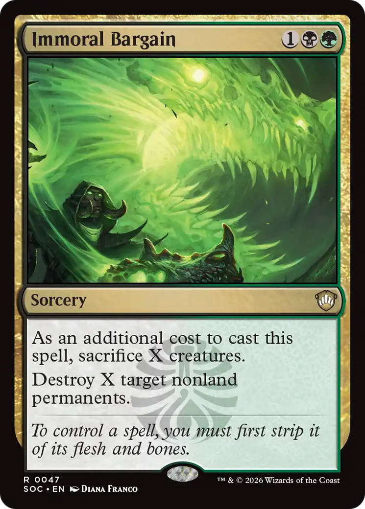 Immoral Bargain [Secrets of Strixhaven Commander] | Gear Gaming Fayetteville