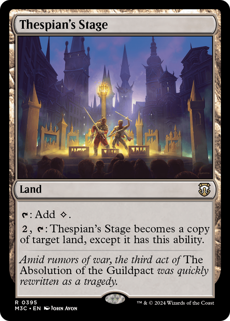 Thespian's Stage (Ripple Foil) [Modern Horizons 3 Commander] | Gear Gaming Fayetteville
