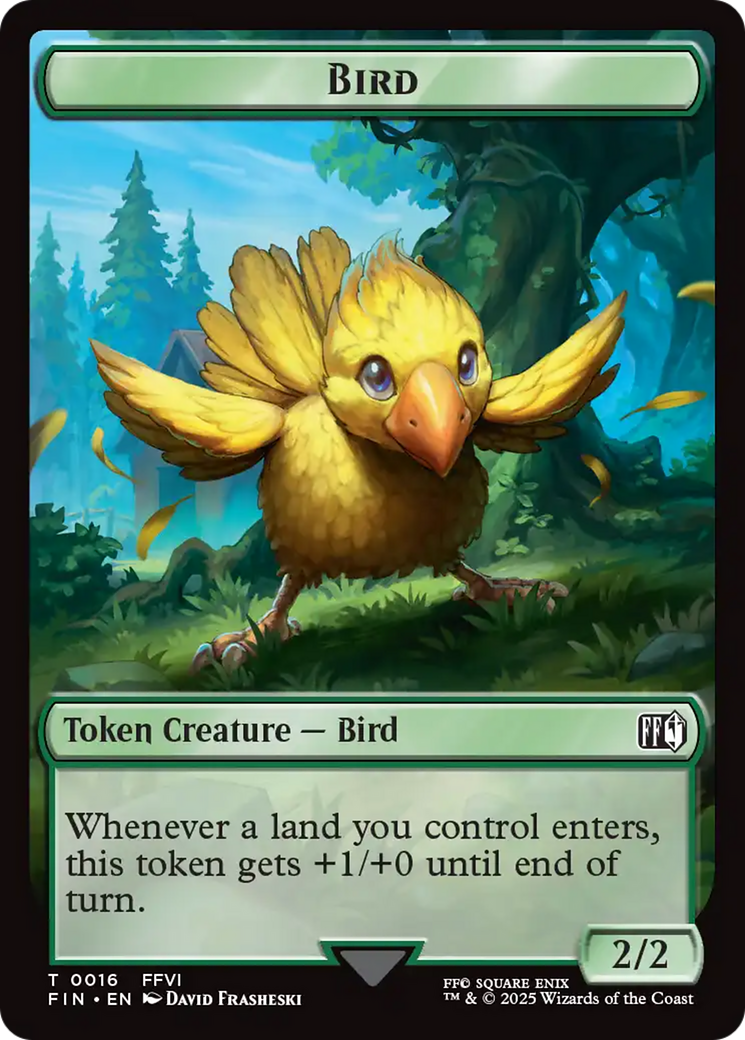 Bird (0016) // Wizard (0014) Double-Sided Token [FINAL FANTASY Tokens] | Gear Gaming Fayetteville