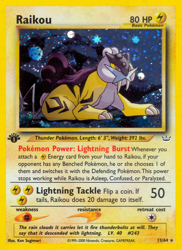 Raikou (13/64) [Neo Revelation 1st Edition] | Gear Gaming Fayetteville