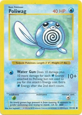 Poliwag (59/102) [Base Set Shadowless Unlimited] | Gear Gaming Fayetteville