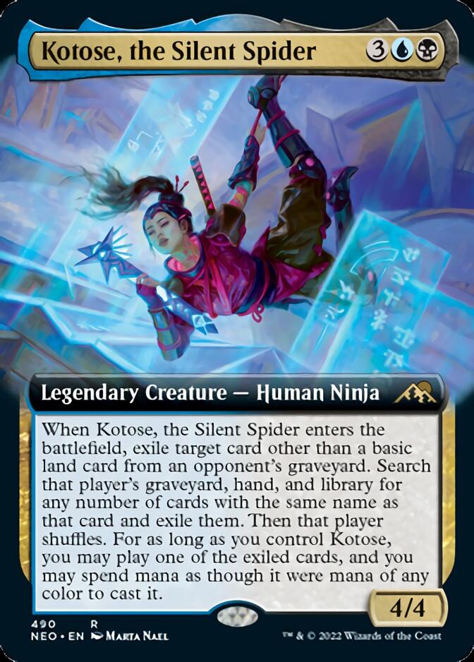 Kotose, the Silent Spider (Extended Art) [Kamigawa: Neon Dynasty] | Gear Gaming Fayetteville