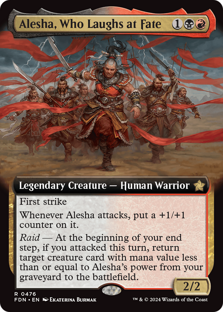 Alesha, Who Laughs at Fate (Extended Art) [Foundations] | Gear Gaming Fayetteville