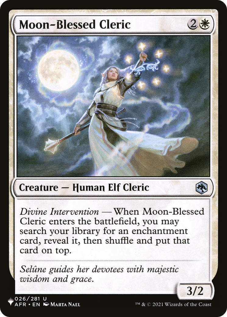 Moon-Blessed Cleric [The List Reprints] | Gear Gaming Fayetteville