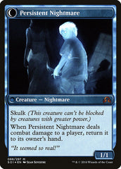 Startled Awake // Persistent Nightmare [Shadows over Innistrad Prerelease Promos] | Gear Gaming Fayetteville