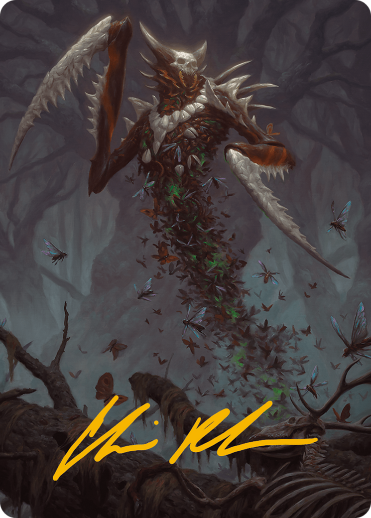 Grist, the Plague Swarm Art Card (Gold-Stamped Signature) [Modern Horizons 3 Art Series] | Gear Gaming Fayetteville