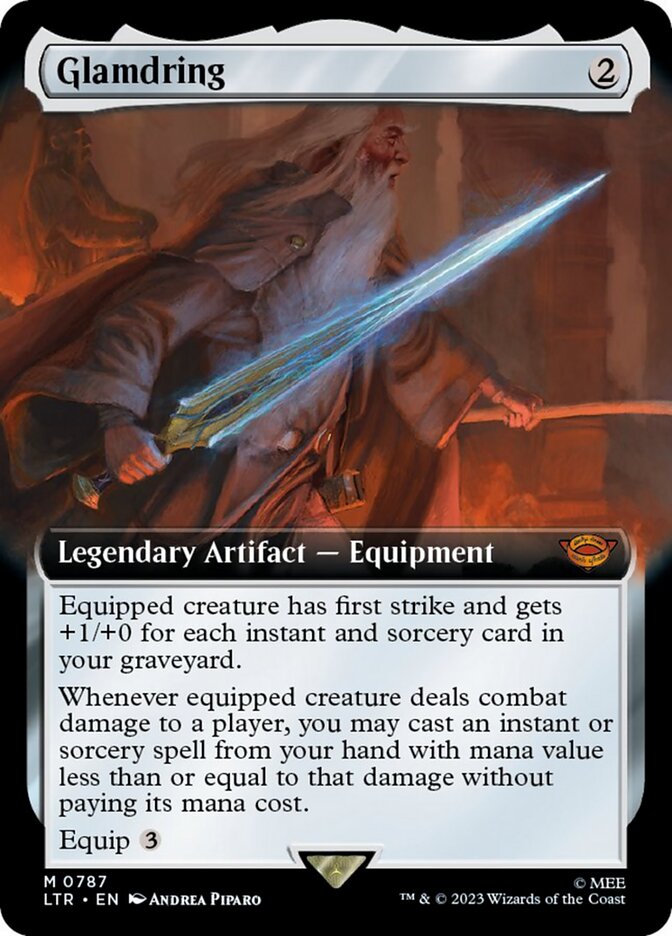 Glamdring (Extended Art) (Surge Foil) [The Lord of the Rings: Tales of Middle-Earth] | Gear Gaming Fayetteville