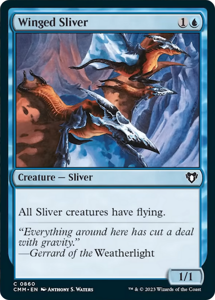 Winged Sliver [Commander Masters] | Gear Gaming Fayetteville