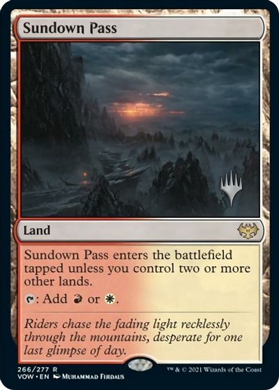 Sundown Pass (Promo Pack) [Innistrad: Crimson Vow Promos] | Gear Gaming Fayetteville