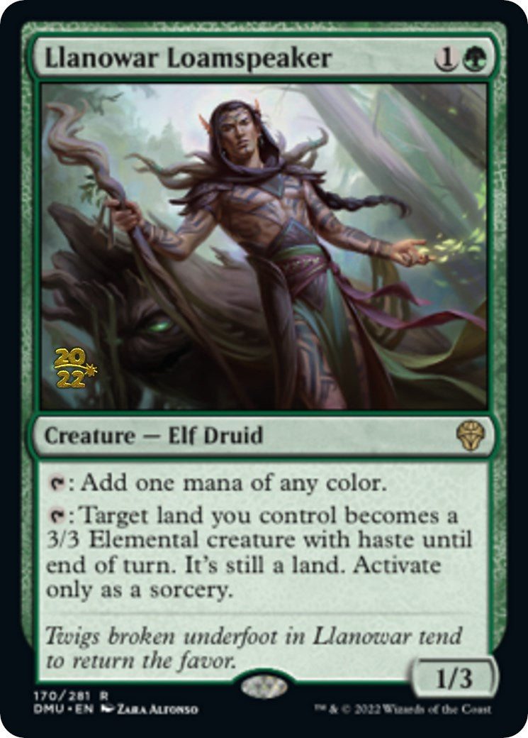 Llanowar Loamspeaker [Dominaria United Prerelease Promos] | Gear Gaming Fayetteville