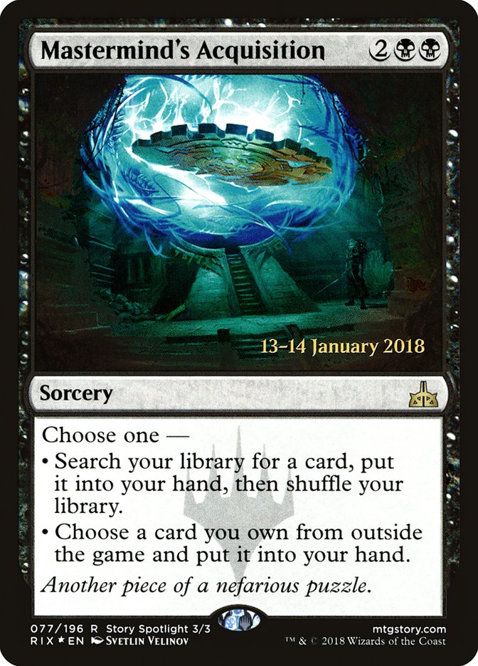 Mastermind's Acquisition [Rivals of Ixalan Prerelease Promos] | Gear Gaming Fayetteville