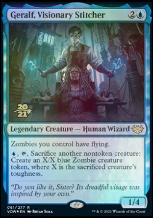 Geralf, Visionary Stitcher [Innistrad: Crimson Vow Prerelease Promos] | Gear Gaming Fayetteville