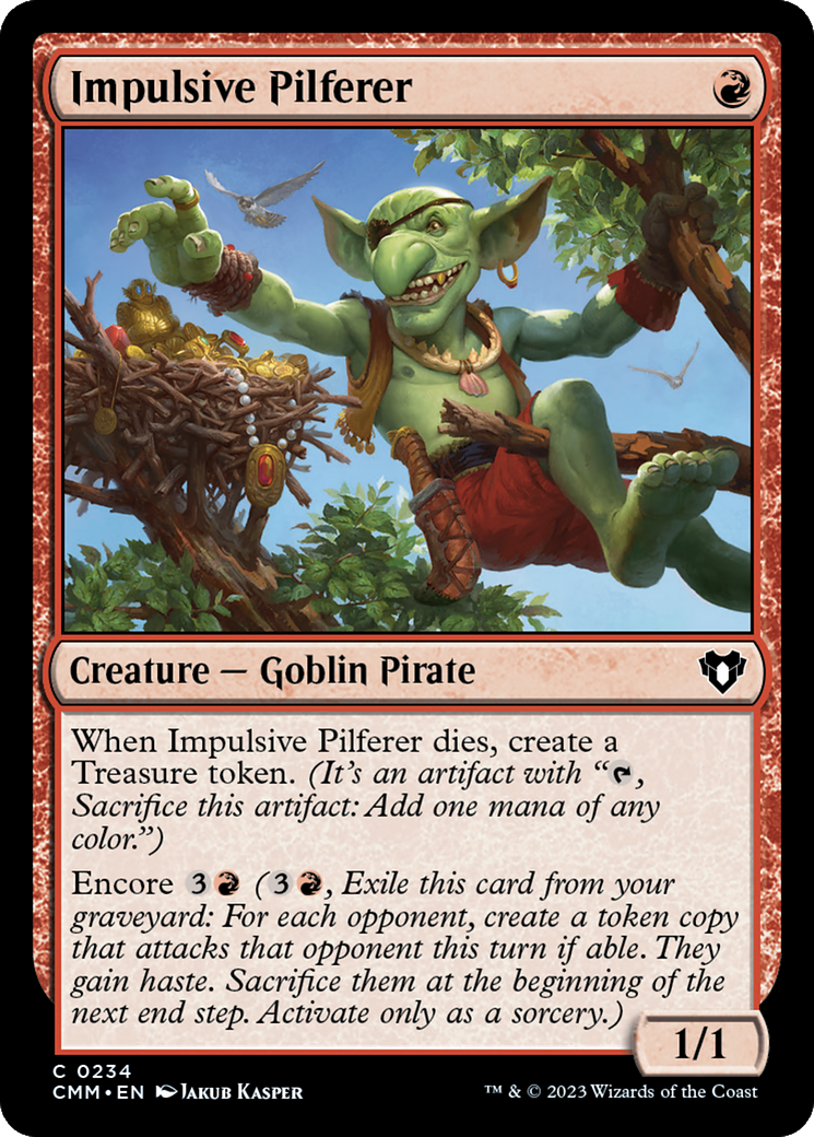 Impulsive Pilferer [Commander Masters] | Gear Gaming Fayetteville