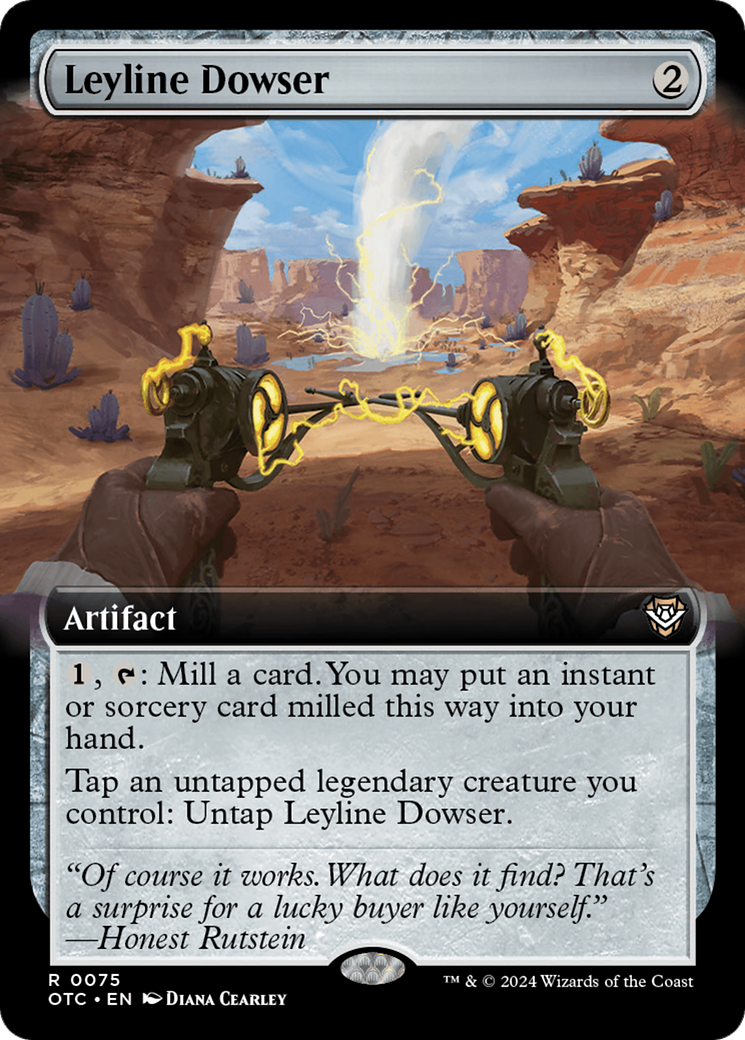 Leyline Dowser (Extended Art) [Outlaws of Thunder Junction Commander] | Gear Gaming Fayetteville