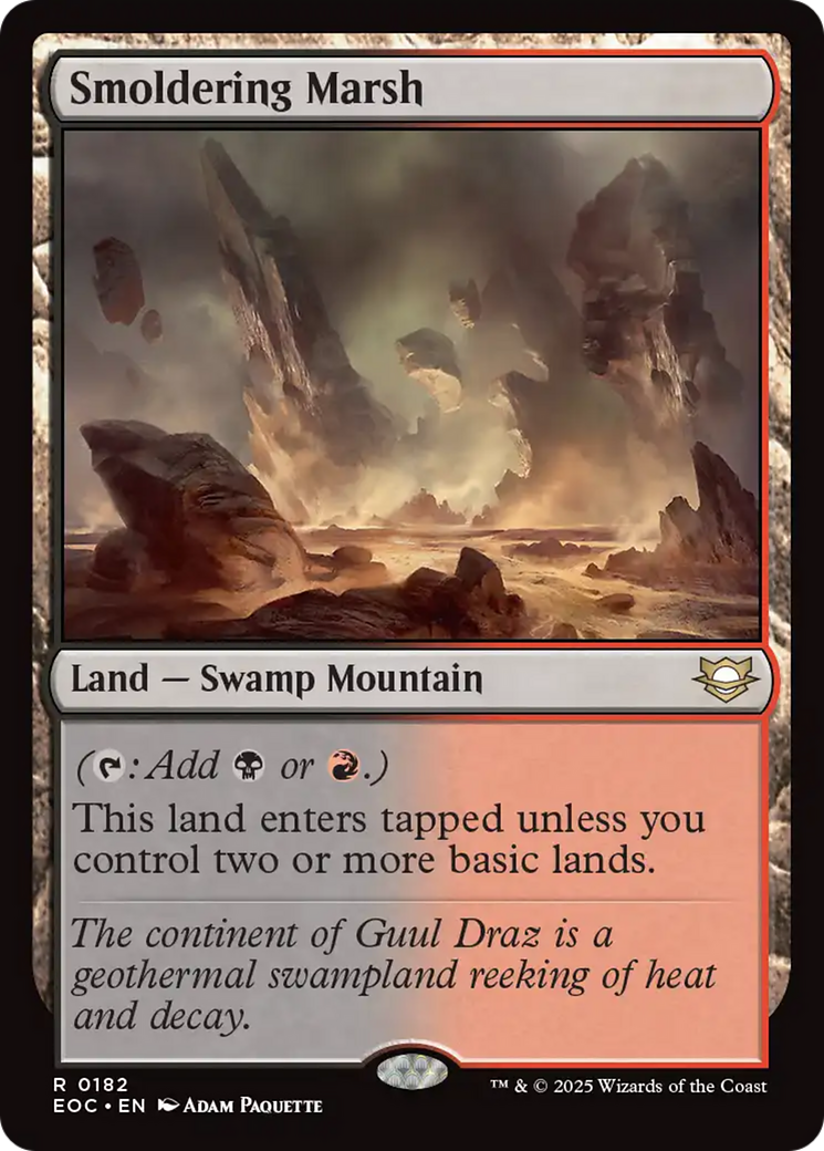 Smoldering Marsh [Edge of Eternities Commander] | Gear Gaming Fayetteville