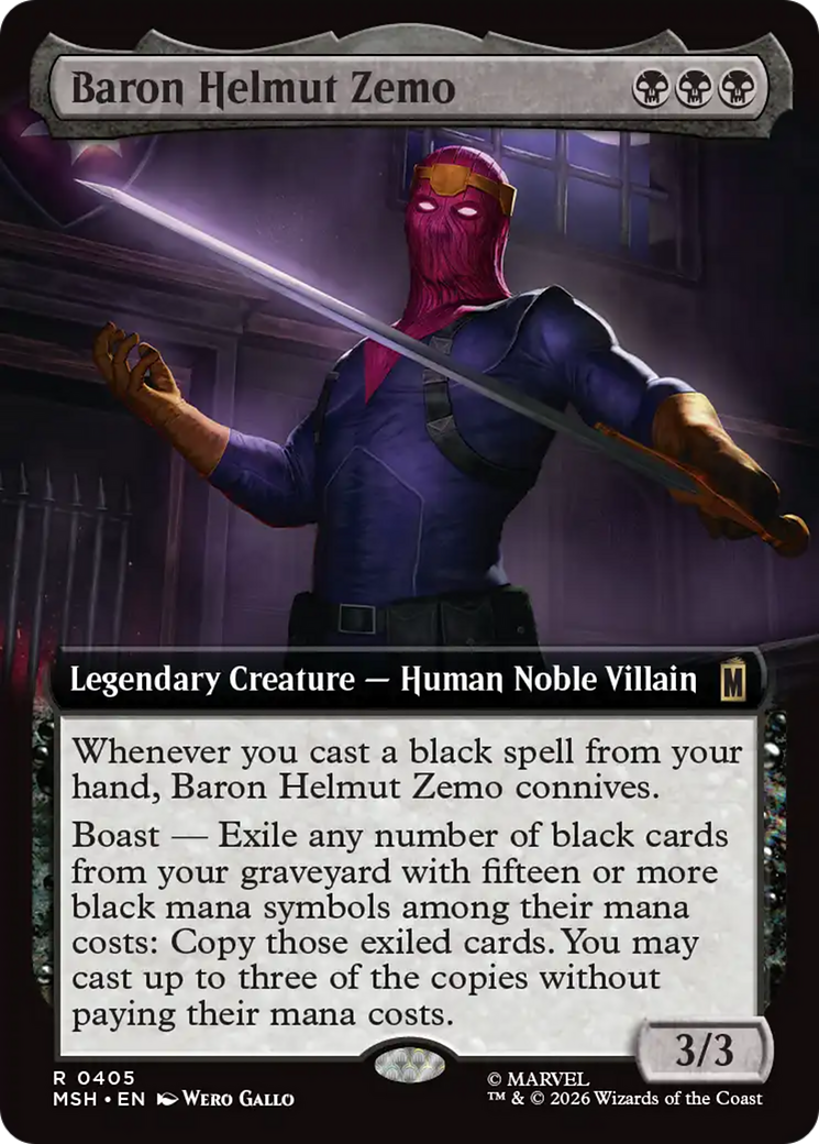 Baron Helmut Zemo (Extended Art) [Marvel Super Heroes] | Gear Gaming Fayetteville