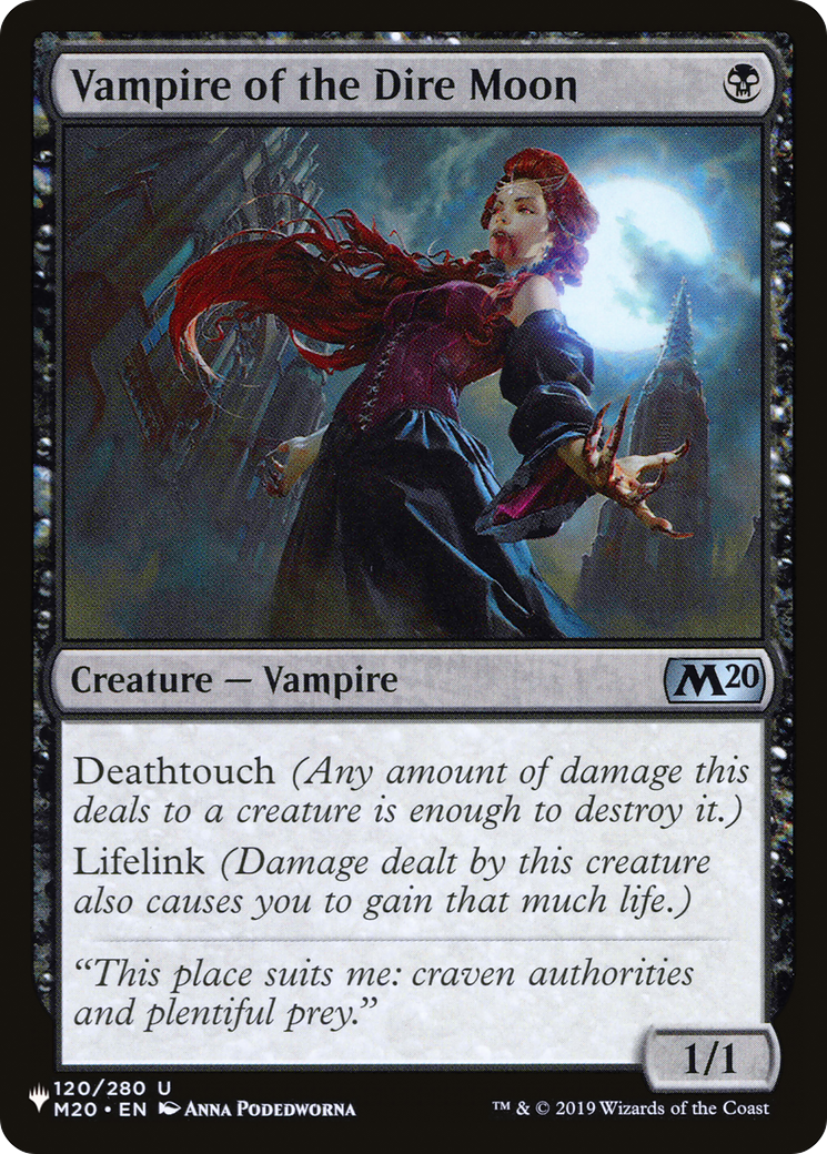 Vampire of the Dire Moon [The List Reprints] | Gear Gaming Fayetteville