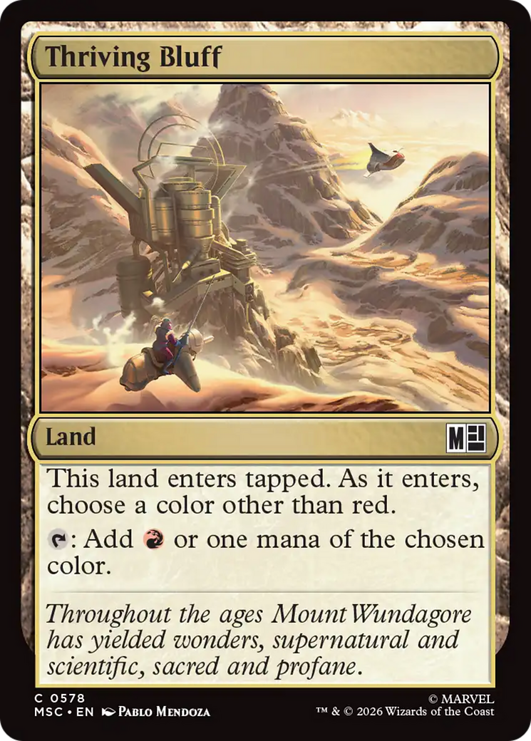 Thriving Bluff [Marvel Super Heroes Commander] | Gear Gaming Fayetteville