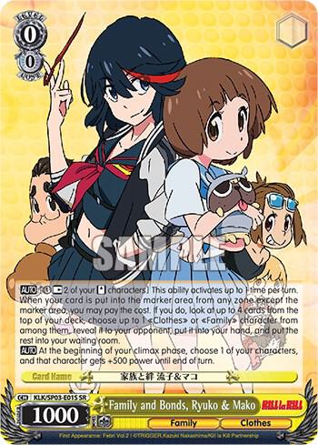 Family and Bonds, Ryuko & Mako (SR) - [KILL la KILL Power Up Set] | Gear Gaming Fayetteville