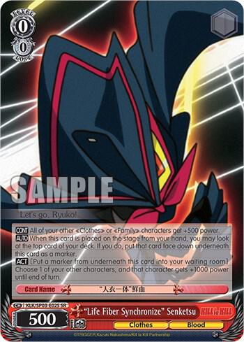 "Life Fiber Synchronize" Senketsu (SR) - [KILL la KILL Power Up Set] | Gear Gaming Fayetteville