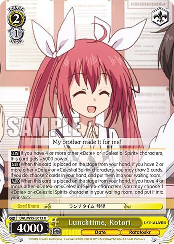 Lunchtime, Kotori - [Date A Live Vol.2] | Gear Gaming Fayetteville