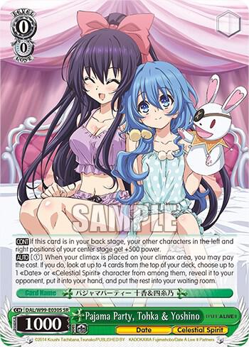 Pajama Party, Tohka & Yoshino (SR) - [Date A Live Vol.2] | Gear Gaming Fayetteville
