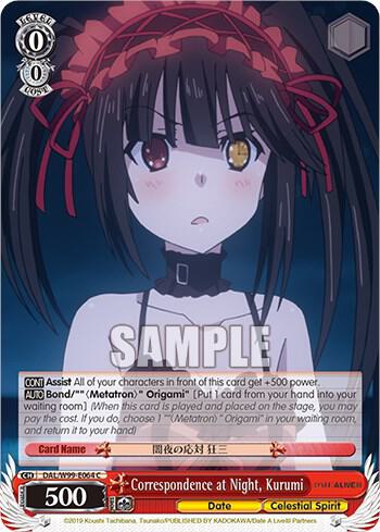 Correspondence at Night, Kurumi - [Date A Live Vol.2] | Gear Gaming Fayetteville
