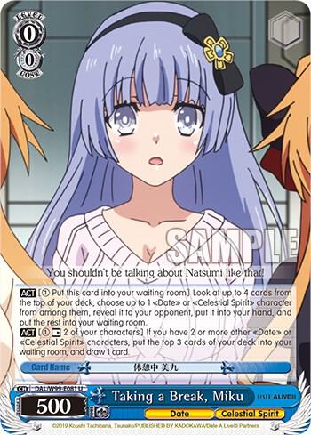 Taking a Break, Miku - [Date A Live Vol.2] | Gear Gaming Fayetteville