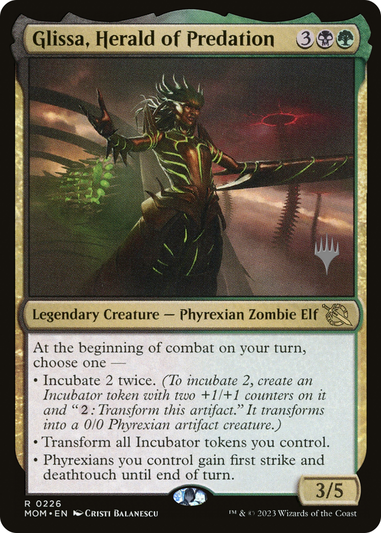 Glissa, Herald of Predation (Promo Pack) [March of the Machine Promos] | Gear Gaming Fayetteville