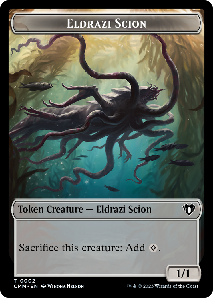 Eldrazi Scion // Spider Double-Sided Token [Commander Masters Tokens] | Gear Gaming Fayetteville