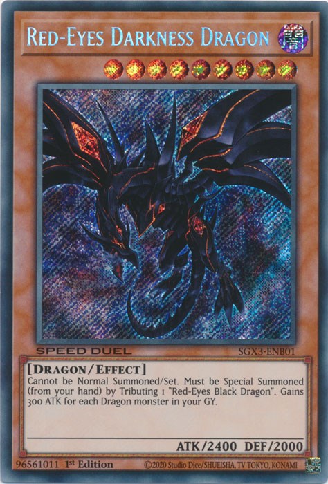 Red-Eyes Darkness Dragon [SGX3-ENB01] Secret Rare | Gear Gaming Fayetteville