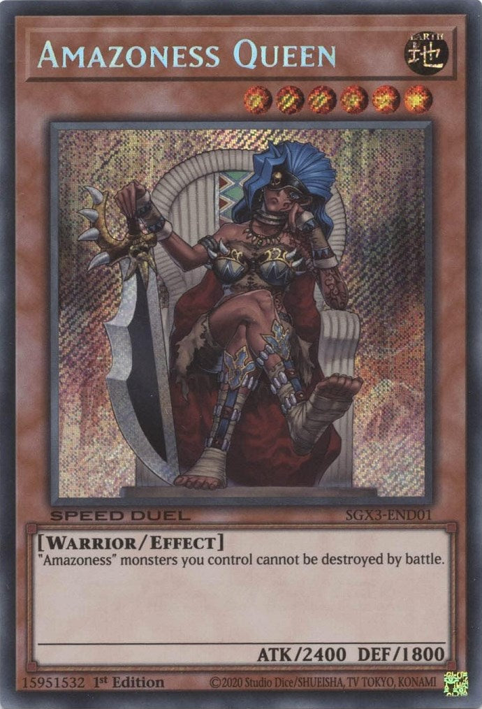 Amazoness Queen [SGX3-END01] Secret Rare | Gear Gaming Fayetteville