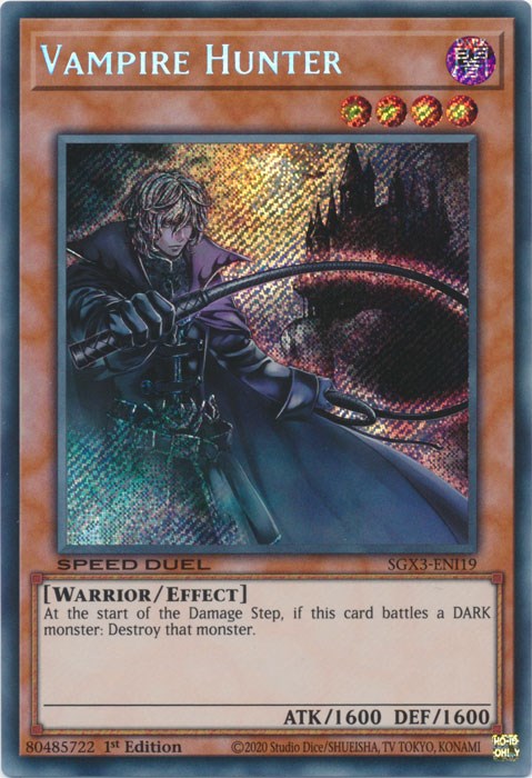 Vampire Hunter [SGX3-ENI19] Secret Rare | Gear Gaming Fayetteville