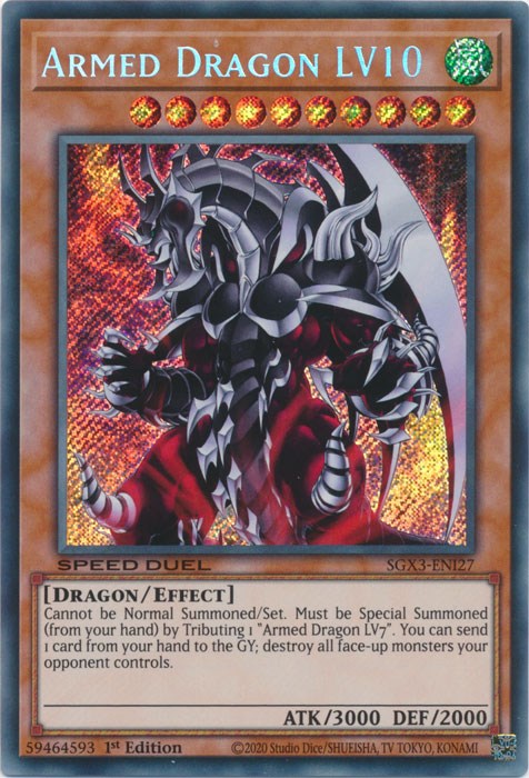 Armed Dragon LV10 [SGX3-ENI27] Secret Rare | Gear Gaming Fayetteville