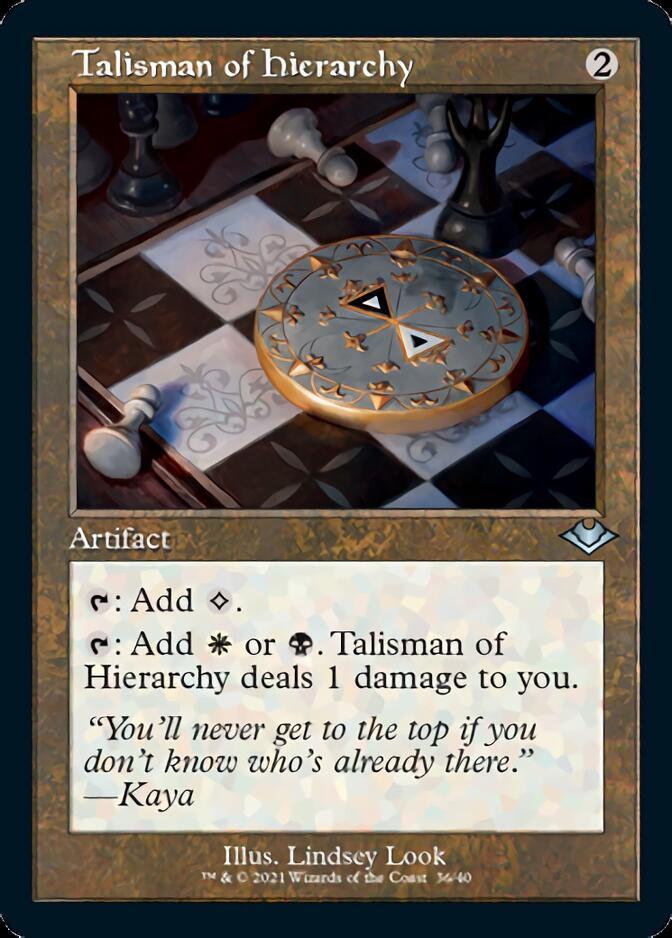 Talisman of Hierarchy (Retro Foil Etched) [Modern Horizons] | Gear Gaming Fayetteville