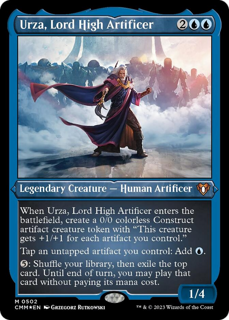 Urza, Lord High Artificer (Foil Etched) [Commander Masters] | Gear Gaming Fayetteville