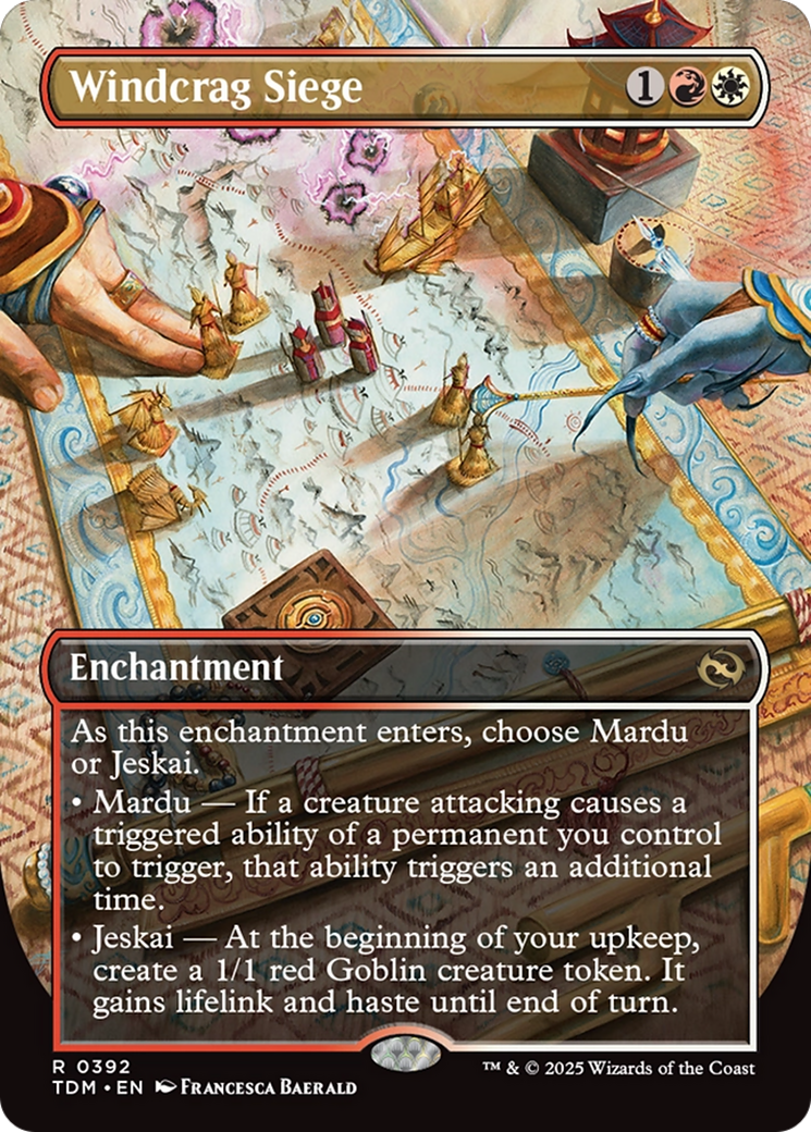 Windcrag Siege (Borderless) [Tarkir: Dragonstorm] | Gear Gaming Fayetteville