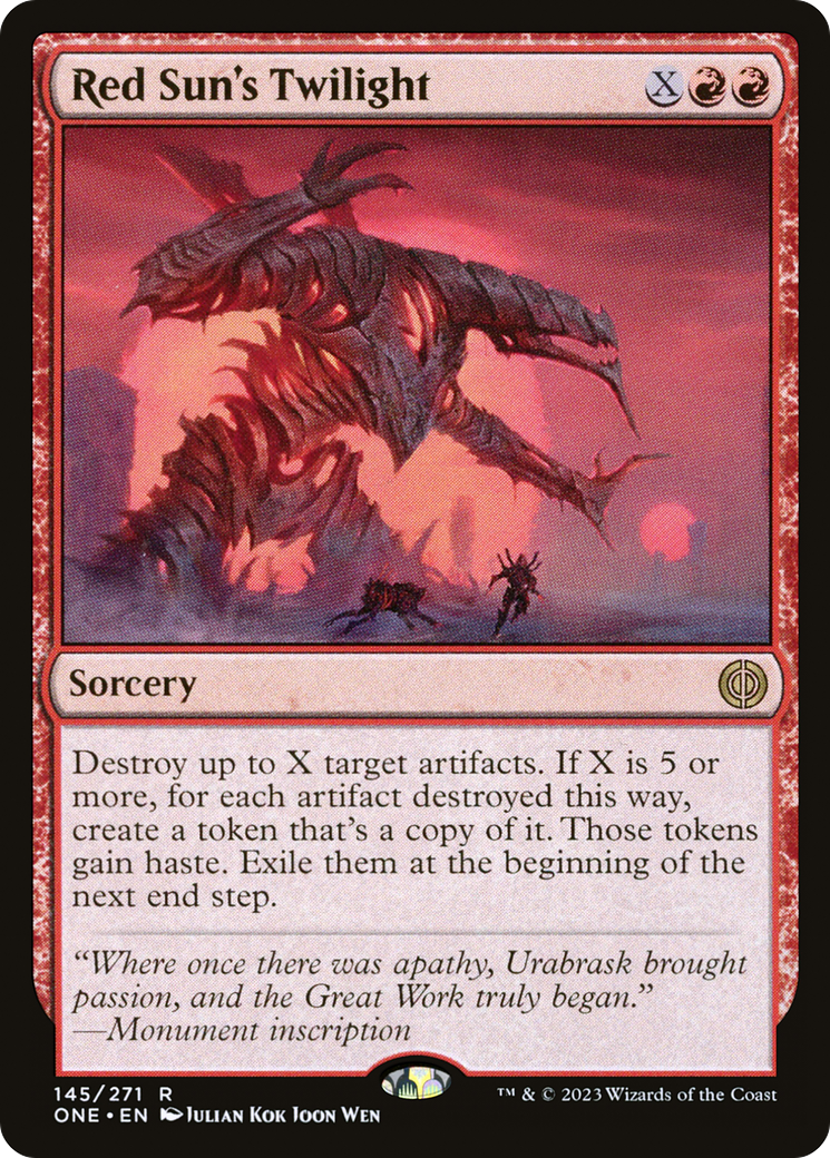 Red Sun's Twilight [Phyrexia: All Will Be One] | Gear Gaming Fayetteville