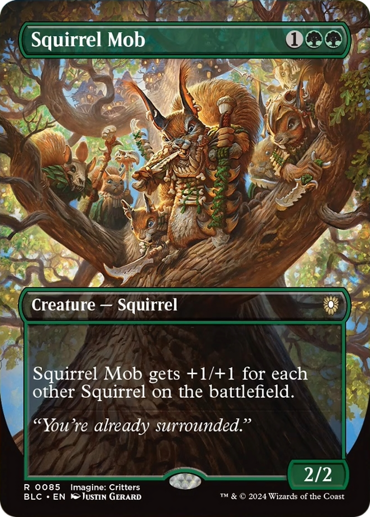 Squirrel Mob (Borderless) [Bloomburrow Commander] | Gear Gaming Fayetteville