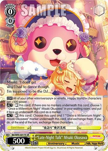 "Late-Night Talk" Misaki Okusawa (SR) - [BanG Dream! Girls Band Party! 5th Anniversary] | Gear Gaming Fayetteville