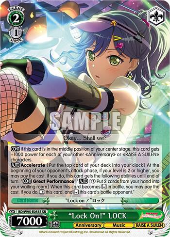 "Lock On!" LOCK (SR) - [BanG Dream! Girls Band Party! 5th Anniversary] | Gear Gaming Fayetteville