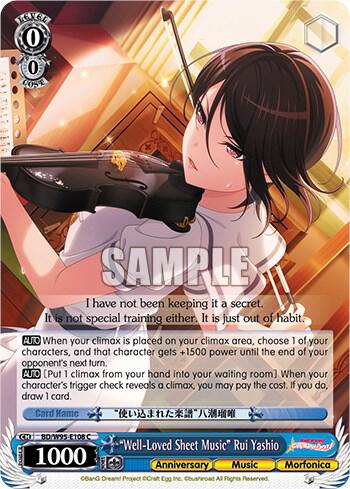 "Well-Loved Sheet Music" Rui Yashio - [BanG Dream! Girls Band Party! 5th Anniversary] | Gear Gaming Fayetteville