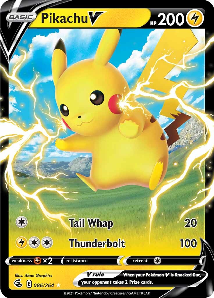 Pikachu V (086/264) [Sword & Shield: Fusion Strike] | Gear Gaming Fayetteville