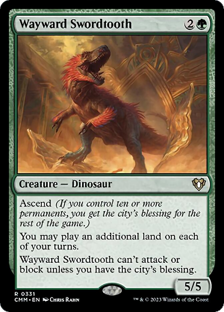 Wayward Swordtooth [Commander Masters] | Gear Gaming Fayetteville