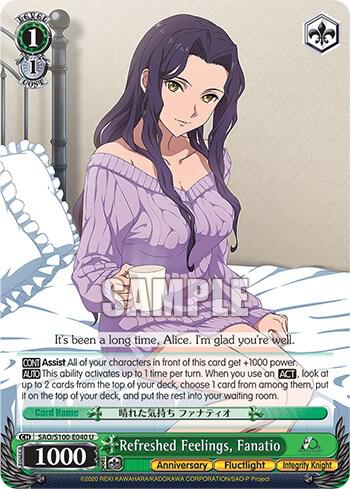 Refreshed Feelings, Fanatio - [Sword Art Online Animation 10th Anniversary] | Gear Gaming Fayetteville