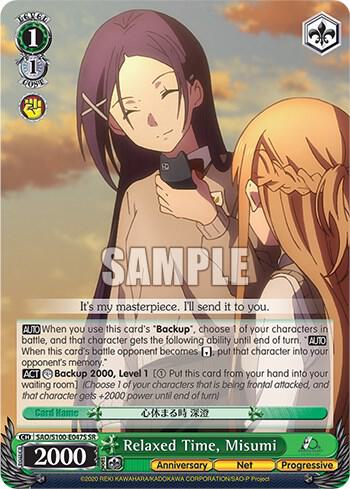 Relaxed Time, Misumi (SR) - [Sword Art Online Animation 10th Anniversary] | Gear Gaming Fayetteville