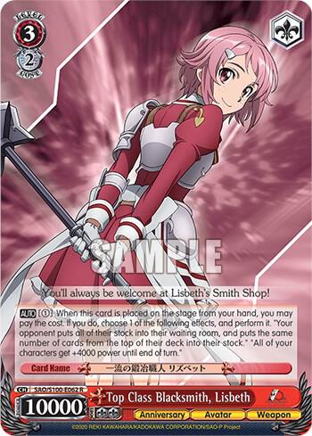 Top Class Blacksmith, Lisbeth - [Sword Art Online Animation 10th Anniversary] | Gear Gaming Fayetteville