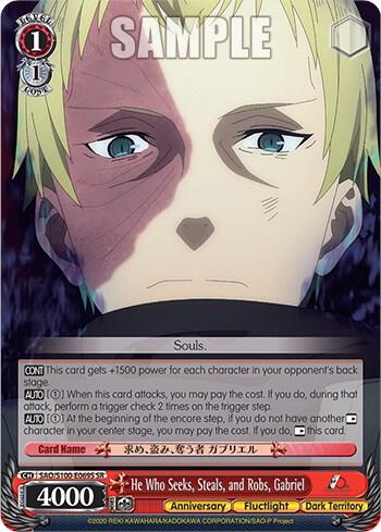 He Who Seeks, Steals, and Robs, Gabriel (SR) - [Sword Art Online Animation 10th Anniversary] | Gear Gaming Fayetteville