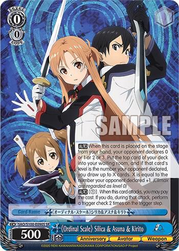 "Ordinal Scale" Silica & Asuna & Kirito (SR) - [Sword Art Online Animation 10th Anniversary] | Gear Gaming Fayetteville